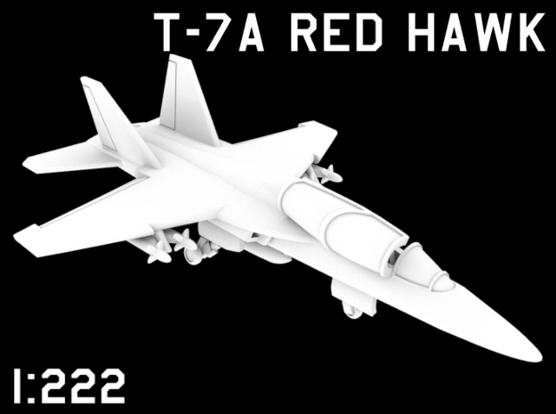 1:222 Scale T-7A Red Hawk (Loaded, Stored) in White Natural Versatile Plastic