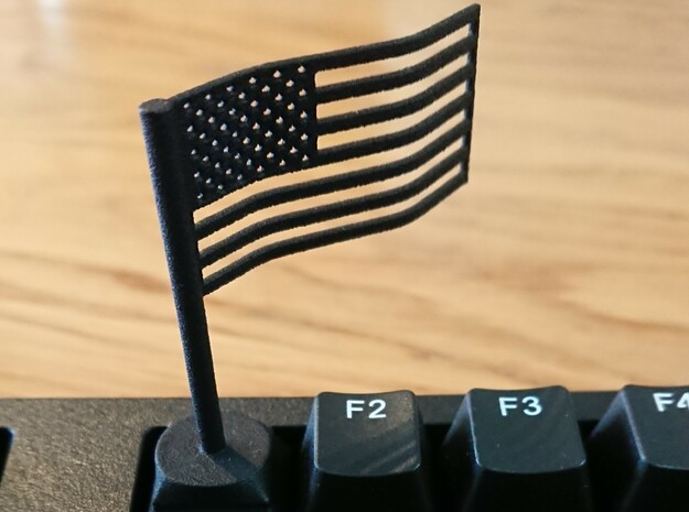 Cherry MX escape keycap "the Stars and Stripes" in Black PA12