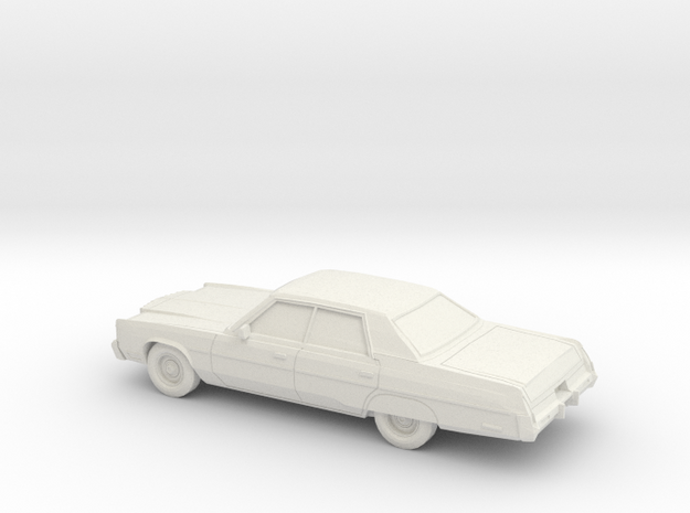 1/64 1975-77 Chrysler New Yorker Sedan in White Natural Versatile Plastic