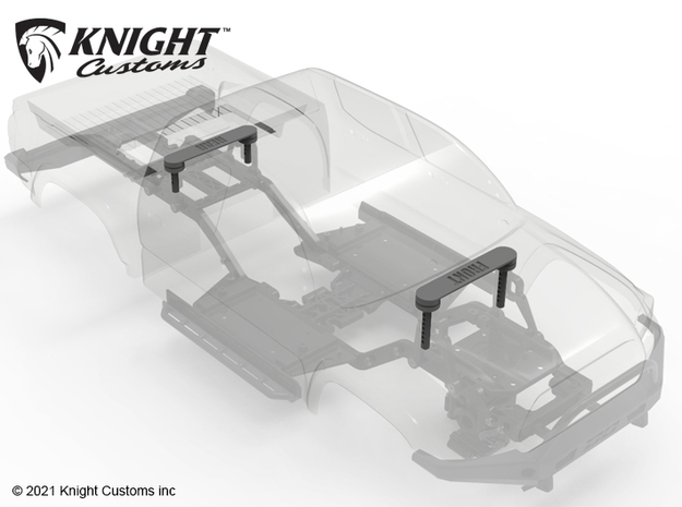 KCKR1035 Knightrunner Magnet mount plates in Black PA12
