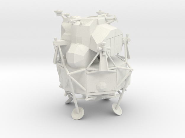 053L Lunar Module Undeployed Legs 1/144 in White Natural Versatile Plastic