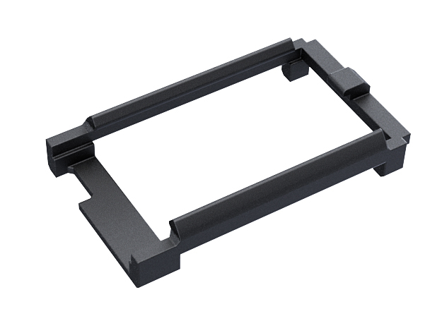 1inch chassis Proffieboard Adapter in Black Natural Versatile Plastic