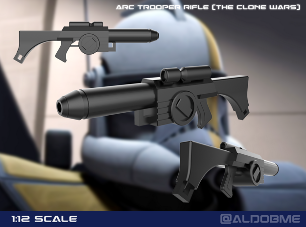 Blaster Rifle Westar M5 (The Clone Wars) in Tan Fine Detail Plastic