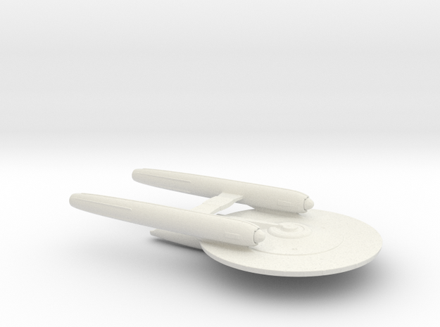 Starship C Design (2009) / 10cm - 4in in White Natural Versatile Plastic