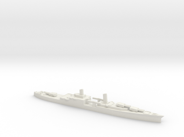 USS Portland 1/1250 (Stripped) in White Natural Versatile Plastic