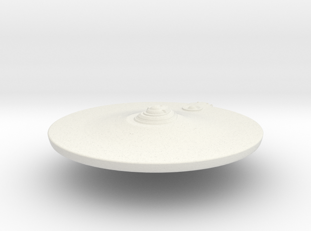 2500 TMP Saucer refit main deflector & neck3 in White Natural Versatile Plastic