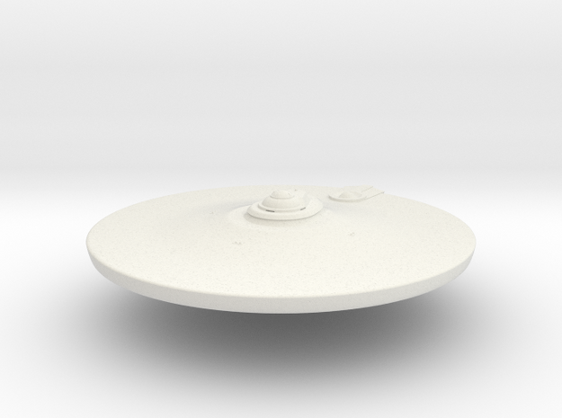 2500 TMP Saucer refit main deflector & neck in White Natural Versatile Plastic