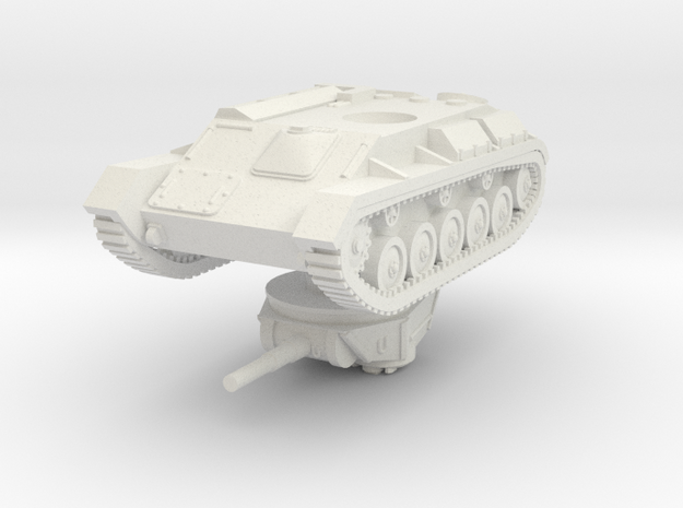 1/72 T-80 light tank in White Natural Versatile Plastic