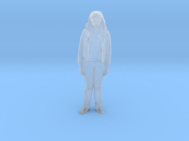 Standing woman special size in Tan Fine Detail Plastic