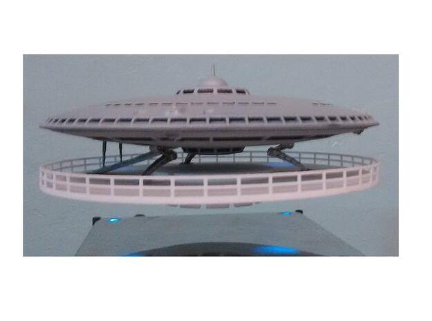 Corrected Advancded Auto Saucer - 1 Asmb W Ramp &  in White Natural Versatile Plastic