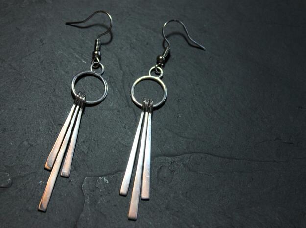 Valencia Earrings in Polished Brass (Interlocking Parts)