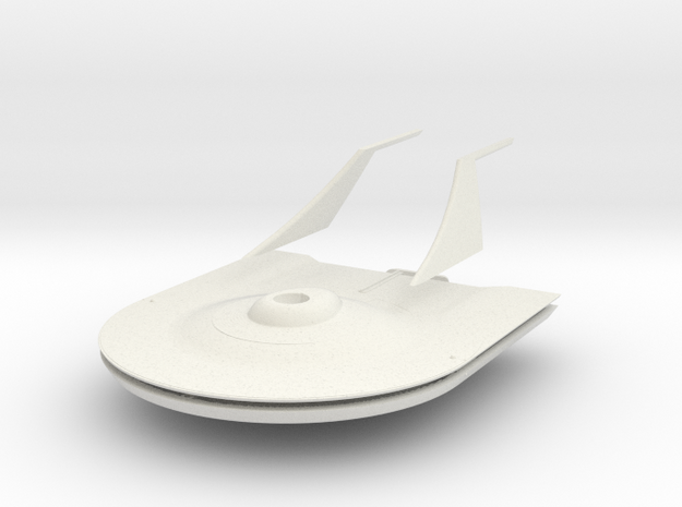 1000 Derf class hull in White Natural Versatile Plastic