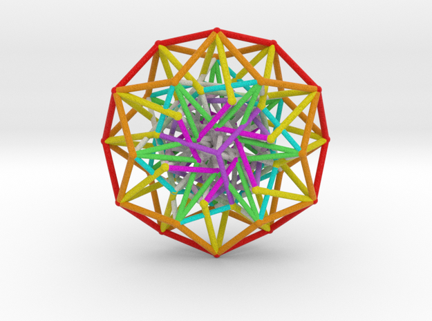 Colored 6D Toroidal Hypercube in Natural Full Color Sandstone