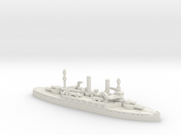 USS Kentucky BB-6 1/1250 in White Natural Versatile Plastic