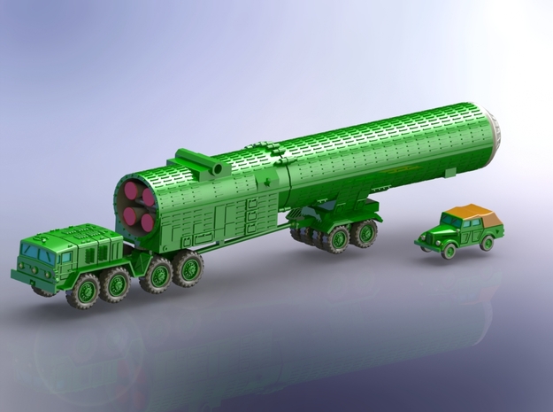 ABM-1 Galosh Missile Transport 1/144 in Tan Fine Detail Plastic