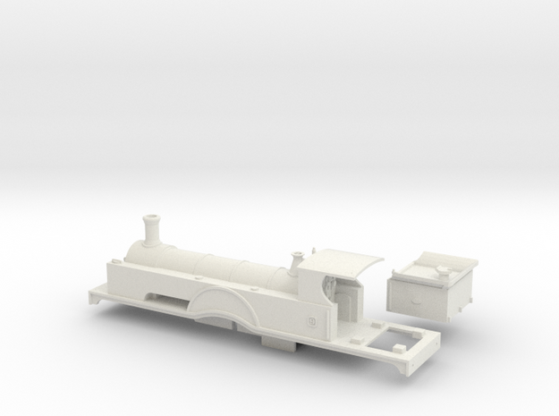 00 Scale GWR Dean Express Tank in White Natural Versatile Plastic
