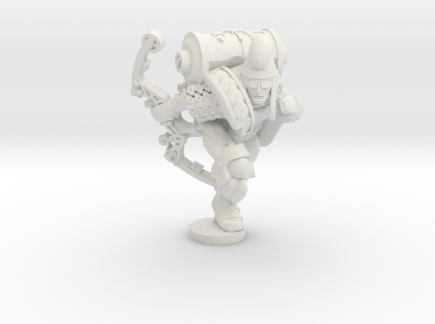 Space Persian Running Archer in White Natural Versatile Plastic