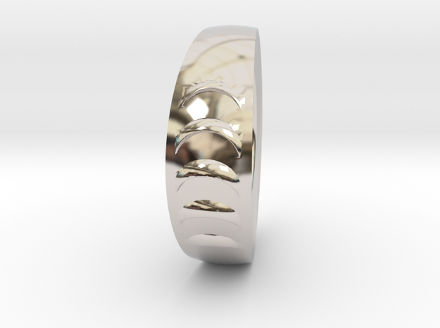 New Wave ring in Rhodium Plated Brass: 10 / 61.5