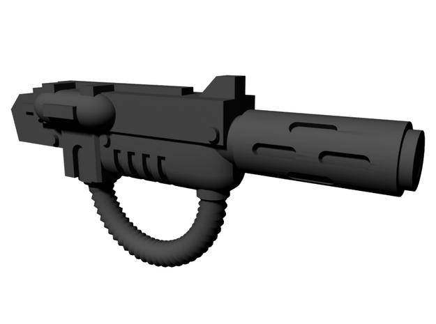 Melting gun no handle 28mm x14 in Tan Fine Detail Plastic