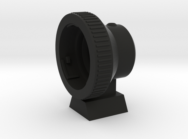 Nikon F mount lens to 1.25" telescope adapter in Black Natural Versatile Plastic