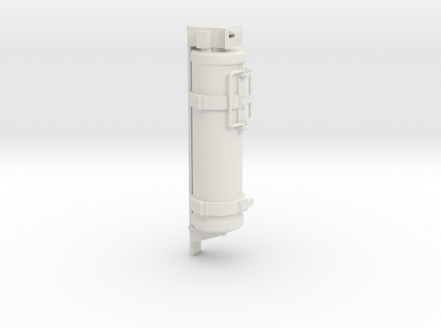1:6 German Tetra Fire extinguisher in White Natural Versatile Plastic