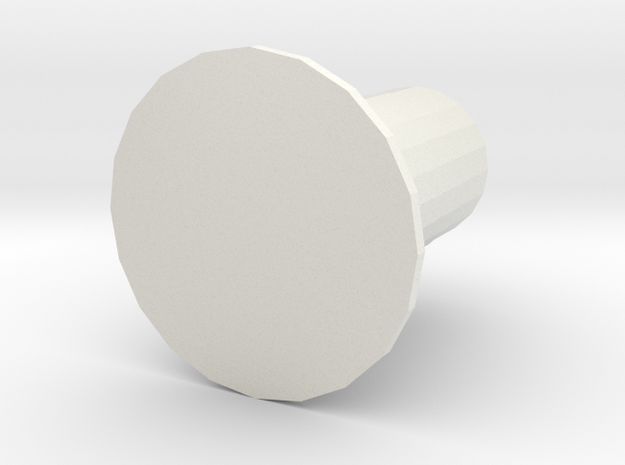 American Traffic Barrel in White Natural Versatile Plastic: 1:48 - O