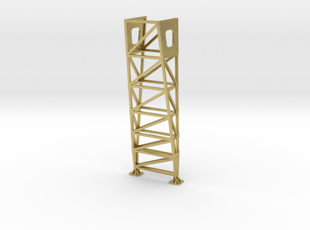 VR Pin Arch 4 Track Part #1 (Brass) 1:87 Scale in Natural Brass