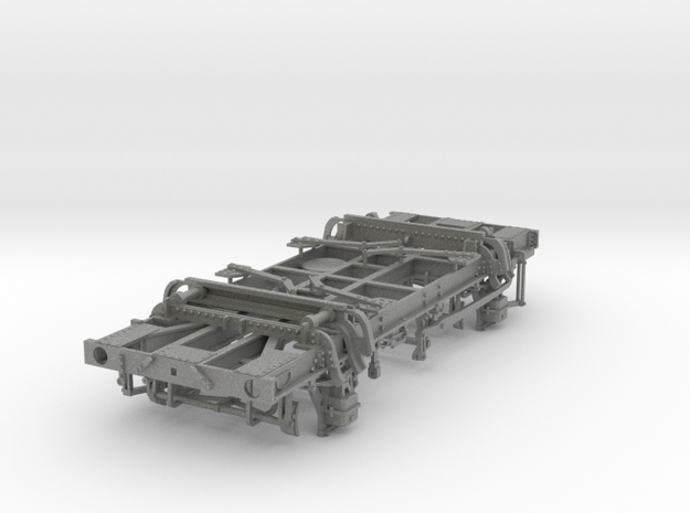 7mm Mermaid ballast wagon chassis in Gray PA12
