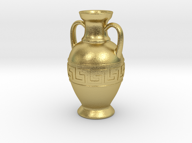 Ancient Greek Amphora jewel in Natural Brass