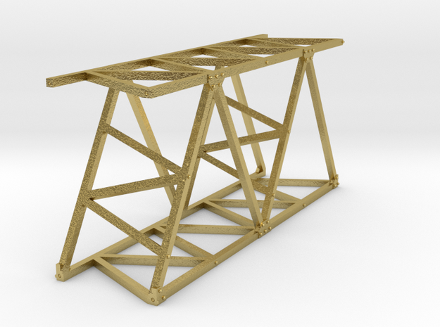 VR Pin Arch 4 Track Part #3 (Brass) 1:87 Scale in Natural Brass