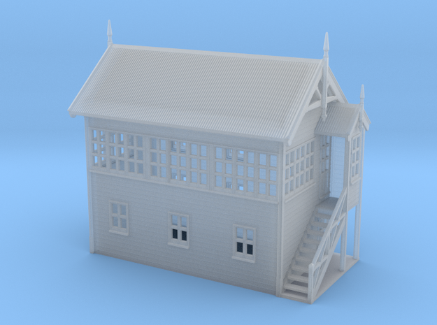 VR Signal Box #3 [Right Stairs] 1:160 Scale in Smooth Fine Detail Plastic