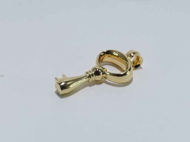 Anywhere Key  in Polished Brass