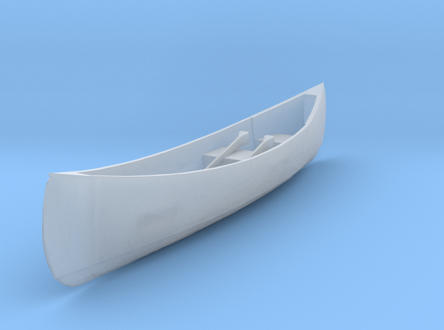 HO Scale Canoe in Tan Fine Detail Plastic