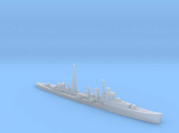 HMS Colombo AA cruiser (masts) 1:1400 WW2 in Smooth Fine Detail Plastic