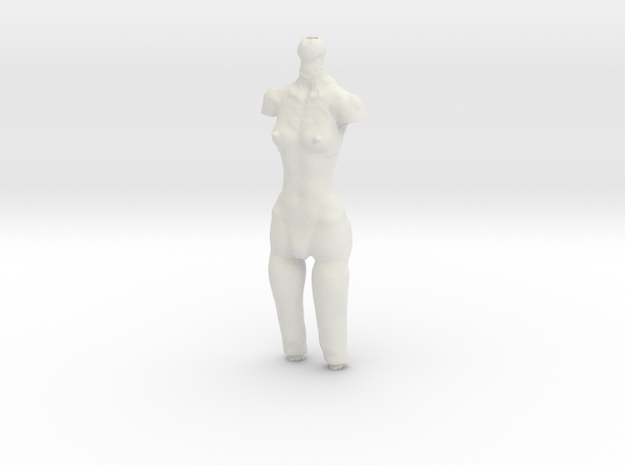 1ST GEN ONLY girl-manikin-1st gen torso in White Natural Versatile Plastic