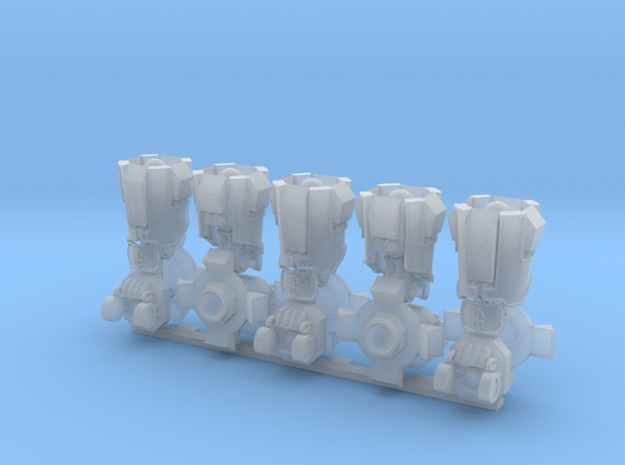 5 Hel Squad 5 armored legs in Tan Fine Detail Plastic