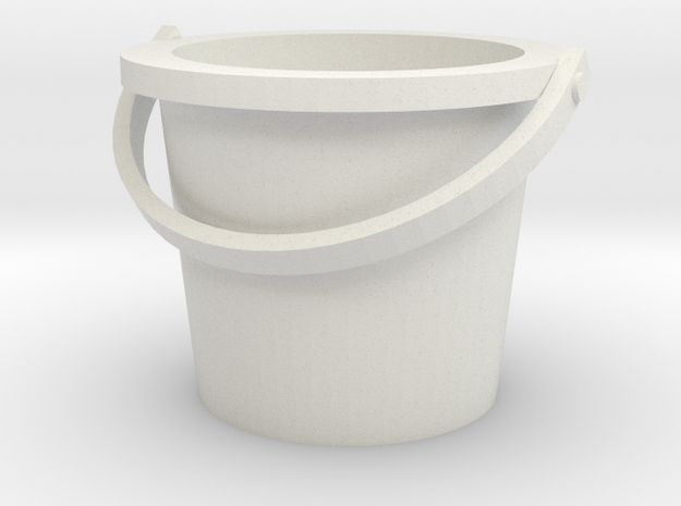 Bucket 20_1 in White Natural Versatile Plastic