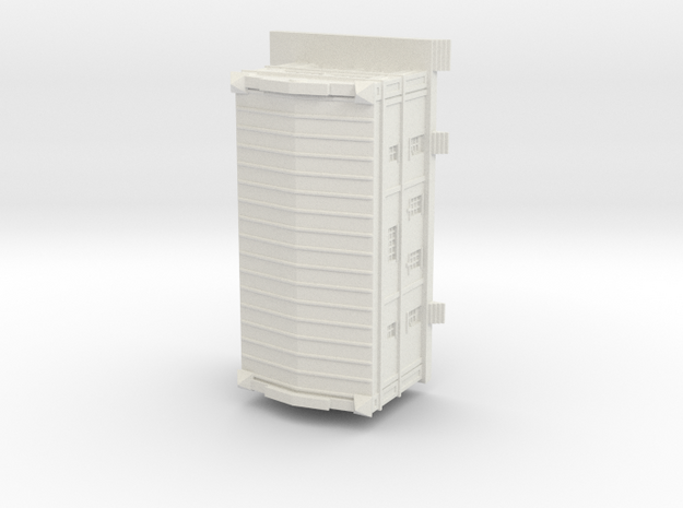 1/220th (Z) scale old storehouse in White Natural Versatile Plastic