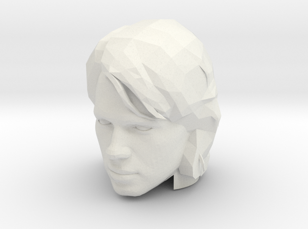Anakin Skywalker Head | CCBS Scale in White Natural Versatile Plastic