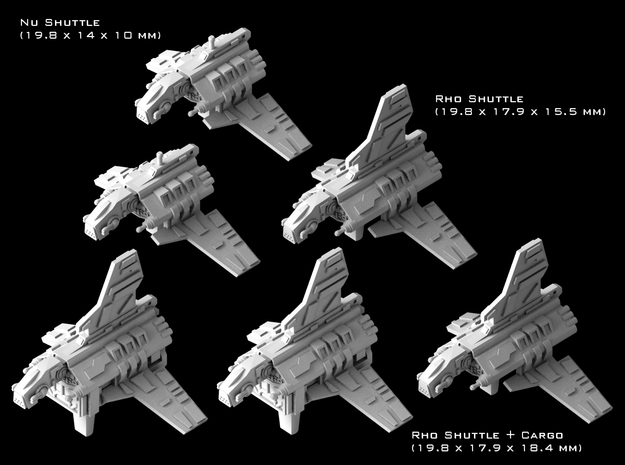 (Armada) Republic Shuttles Set II in Tan Fine Detail Plastic