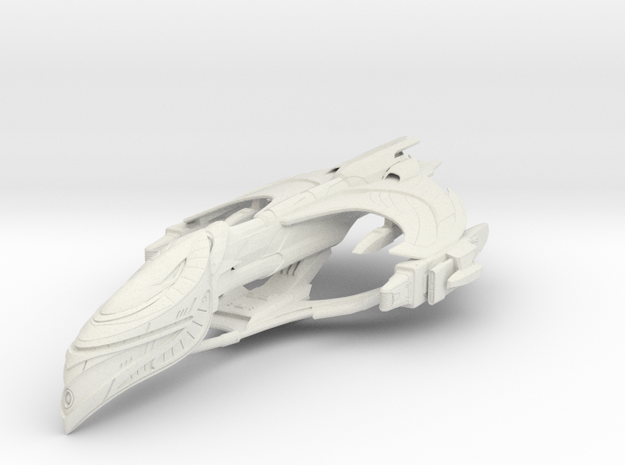 Romulan Cor-Aelahl Class Warbird in White Natural Versatile Plastic