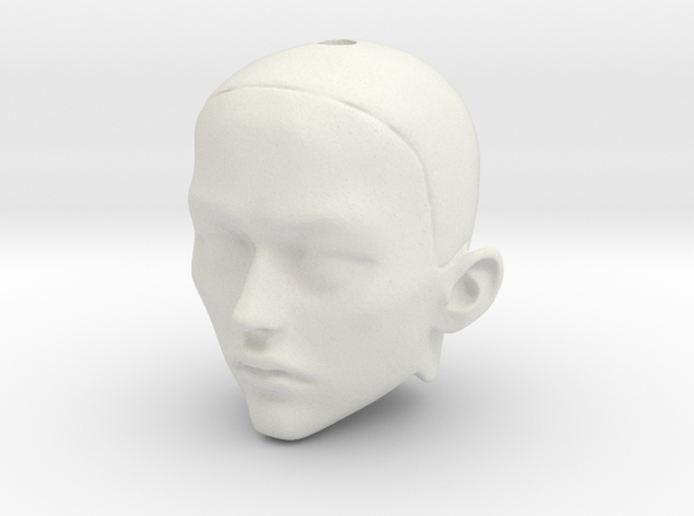 Boy-manikin-head-2020 (Strung head- MOBILE) in White Natural Versatile Plastic