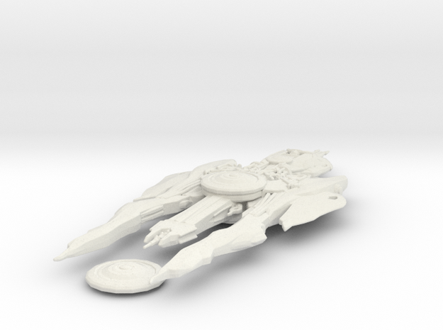 Klingon Qugh Class 1/7000 in White Natural Versatile Plastic