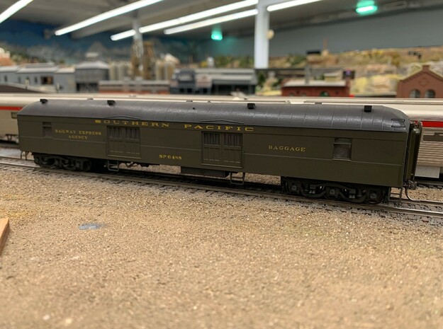 Southern Pacific 70-B-7 Baggage Roof and Sides in Tan Fine Detail Plastic