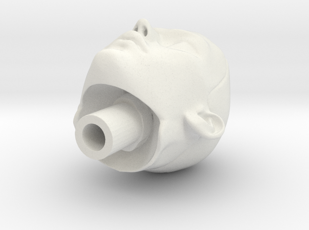 Boy-manikin-head-2020 (STATIONARY TYPE) in White Natural Versatile Plastic