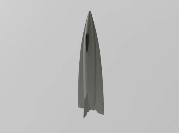 A9 ICBM Amerika Rakete in White Natural Versatile Plastic: 6mm