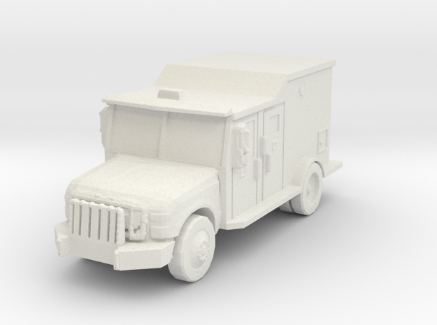 Ford F-550 Armored Van 1/72 in White Natural Versatile Plastic