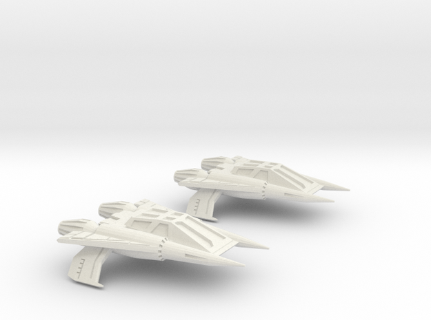 Quad Thunder Fighter 2.8in in White Natural Versatile Plastic