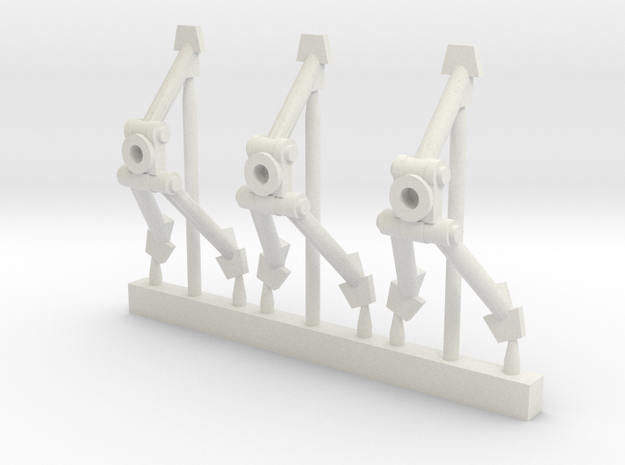 Heavy Weapons Team Tripod in White Natural Versatile Plastic: Small