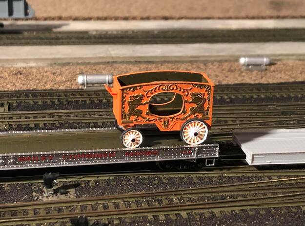 RBB&B Two Jesters Calliope Wagon in Clear Ultra Fine Detail Plastic